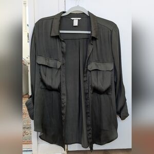 H&M Olive Green Blouse